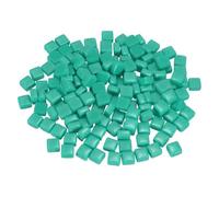 sourcing map 200g Square Mosaic Tiles for Crafts, 0.4" Iridescent Mosaic Glass Pieces for DIY Art Making Supplies Home Decoration (Cyan)