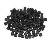 sourcing map 200g Square Mosaic Tiles for Crafts, 0.4" Iridescent Mosaic Glass Pieces for DIY Art Making Supplies Home Decoration (Black)