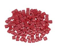 sourcing map 200g Square Mosaic Tiles for Crafts, 0.4" Iridescent Mosaic Glass Pieces for DIY Art Making Supplies Home Decoration (Red)