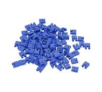 sourcing map 200pcs 2.54mm Standard Pin Header Jumper Cap Short Circuit Connection Cap Mini Micro Jumper Bridge Plug Blue