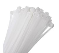sourcing map 200pcs 200mm/8 53 Lbs Cable Zip Ties Self-Locking Small Nylon Cable Tie Wraps 8mm for Cord Management, White