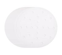 sourcing map 200pcs Air Fryer Liners 6.3 Inch Round Bamboo Steamer Liners with Holes Non-Stick Perforated Parchment Paper Sheets Disposable Steamer Paper for Air Fryers Steaming Basket, White