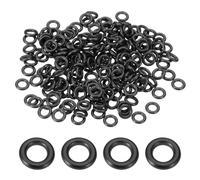 sourcing map 200Pcs AS-008 O-rings, Nitrile Rubber O-Rings 3/16" ID, 5/16" OD, 1/16" Width Round Sealing Gasket for Hydraulic Pneumatic Systems Sealing Repair (90 Durometer, Black)