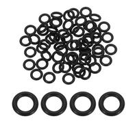 sourcing map 200Pcs AS-009 O-rings, Nitrile Rubber O-Rings 7/32" ID, 11/32" OD, 1/16" Width Round Sealing Gasket for Automotive Machine Plumbing Sealing Repair (70 Durometer, Black)