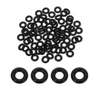 sourcing map 200Pcs AS-106 O-rings, Nitrile Rubber O-Rings 3/16" ID, 3/8" OD, 3/32" Width Round Sealing Gasket for Automotive Machine Plumbing Sealing Repair (70 Durometer, Black)
