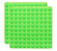 sourcing map 200Pcs Cabinet Door Bumper Rubber Pad 5/16" Diameter Sound Dampening Adhesive Rubber Pads Feet 0.12" Thick for Drawers Cutting Boards Small Furniture (Semicircle Shape, Green)