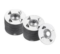 sourcing map 200pcs Foam Board Fasteners Washers 1-1/8 Inch / 28mm Galvanized Steel Wall Washer for Fixing Fastening Installation Foam Board Panels
