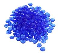 sourcing map 200pcs Glow Rocks 13-17mm Glow Pebbles Decoration in the Dark Luminous Stones Decor DIY Decorative Dark Blue for Garden, Potted Plant, Fish Tank