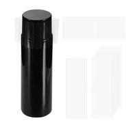 sourcing map 200Pcs Heat Shrink Wrap Bands, 30x92mm(1.2x3.6 Inch) PVC Clear Perforated Shrink Bands, Seal Container for Bottles, Jars, Lip Gloss Tubes, Cans and Tins Fit Cap Diameter 2.3"-2.4"