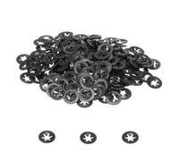 sourcing map 200pcs Internal Tooth Lock Washers M3 x 9mm Push on Retaining Clips Locking Washers, 65Mn Steel Push Nuts