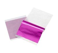 sourcing map 200pcs Leaf Sheets, 3.5" x 3.5" Foil Sheets Paper Sheets for DIY Crafts Painting Nails Resin Furniture Decoration(Light Purple)
