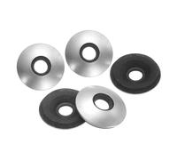 sourcing map 200Pcs M5.5 x 16mm Sealing Washers, 304 Stainless Steel EPDM Bonded Neoprene Rubber Washers for Screws Bolts, Silver&Black