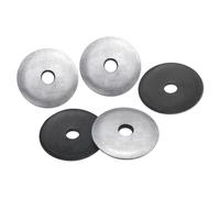 sourcing map 200Pcs M5.5 x 30mm Sealing Washers, Zinc-Plated Carbon Steel EPDM Bonded Neoprene Rubber Washers for Screws Bolts, Silver&Black