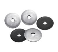 sourcing map 200Pcs M6.3 x 30mm Sealing Washers, Zinc-Plated Carbon Steel EPDM Bonded Neoprene Rubber Washers for Screws Bolts, Silver&Black