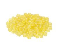 sourcing map 200Pcs Mini Dice, 5mm/0.2" Acrylic Tiny Six Side Game Dot Square Dice Bulk for Table Board Game Party Activities, Clear Yellow/White