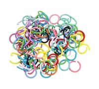 sourcing map 200Pcs Open Jump Rings, 10mm Colorful O-Ring Connectors for DIY Crafts Bracelet Necklaces Jewelry Making, 1 Set of Multi Color