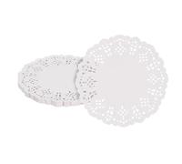 sourcing map 200pcs Paper Doilies, 3.5 Inch Lace Paper Doilies, Disposable Paper Placemats for Cakes Table Plate Crafts Party Weddings Tableware White