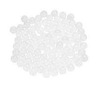 sourcing map 200pcs PP Plastic Bearing Balls 10mm Solid Plastic Balls, G2 Precision Bearing Ball Frosted Surface, White