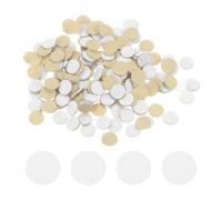 sourcing map 200pcs Round Adhesive Felt Circles, 10mm 3/8" Pre Cut Felt Craft Stickers Non-Woven Mini Felt Fabric Circles for DIY Sewing Handcraft Cut Projects Craft Finishing, White