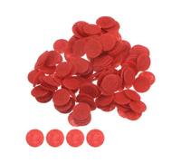 sourcing map 200pcs Round Felt Circles, 10mm 3/8" Pre Cut Craft Pads Non-Woven Mini Felt Fabric Circle for DIY Sewing Handcraft Cutting Projects Craft Finishing, Red