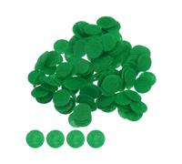 sourcing map 200pcs Round Felt Circles, 10mm 3/8" Pre Cut Craft Pads Non-Woven Mini Felt Fabric Circle for DIY Sewing Handcraft Cutting Projects Craft Finishing, Green
