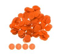 sourcing map 200pcs Round Felt Circles, 10mm 3/8" Pre Cut Craft Pads Non-Woven Mini Felt Fabric Circle for DIY Sewing Handcraft Cutting Projects Craft Finishing, Orange