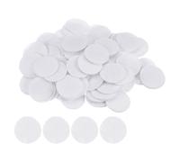 sourcing map 200pcs Round Felt Circles, 25mm 1" Pre Cut Craft Pads Non-Woven Mini Felt Fabric Circle for DIY Sewing Handcraft Cutting Projects Craft Finishing, White