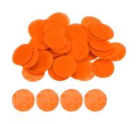 sourcing map 200pcs Round Felt Circles, 25mm 1" Pre Cut Craft Pads Non-Woven Mini Felt Fabric Circle for DIY Sewing Handcraft Cutting Projects Craft Finishing, Orange