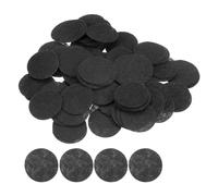 sourcing map 200pcs Round Felt Circles, 30mm 1-1/4" Pre Cut Craft Pads Non-Woven Mini Felt Fabric Circle for DIY Sewing Handcraft Cutting Projects Craft Finishing, Black