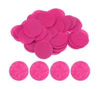 sourcing map 200pcs Round Felt Circles, 40mm 1-1/2" Pre Cut Craft Pads Non-Woven Mini Felt Fabric Circle for DIY Sewing Handcraft Cutting Projects Craft Finishing, Rose Red