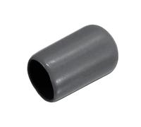 sourcing map 200pcs Rubber End Caps 10mm(3/8") ID Vinyl Round Tube Bolt Caps Cover Screw Thread Protectors Dark Grey