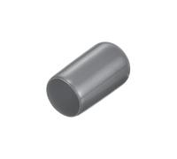 sourcing map 200pcs Rubber End Caps 4.5mm(3/16") ID Vinyl Round Tube Bolt Caps Cover Screw Thread Protectors Dark Grey
