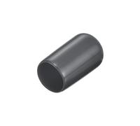 sourcing map 200pcs Rubber End Caps 5mm(3/16") ID Vinyl Round Tube Bolt Caps Cover Screw Thread Protectors Dark Grey