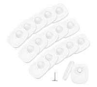 sourcing map 200Pcs Security Hard Tags - Reusable RF 8.2MHz Retail Security Clothes Hard Tags with Pins, Fits Clothing/Shoes/Hats, White