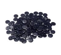 sourcing map 200pcs Sewing Button 5/8"(15mm) 2 Holes Resin Round Craft Replacement Buttons for Clothing DIY Crafts Decoration, Navy Blue
