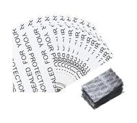 sourcing map 200Pcs Shrink Bands, 35 * 24mm PVC Clear Perforated Heat Shrink Wrap Band for Bottles, Jars Seal for Dropper Bottle, Test Tube Bottles