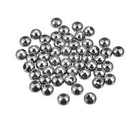 sourcing map 200Pcs Smooth Round Spacer Beads, 8mm Spacer Loose Ball Beads Tiny Spacers for Jewelry Making Bracelet DIY, Dark Grey
