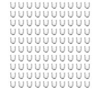 sourcing map 200Pcs Spiral Boning Sewing Tips, 10x7x2.6mm Carbon Steel Spiral Corset Boning Caps for Costume Bridal Dress DIY Crafts Decoration