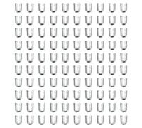 sourcing map 200Pcs Spiral Boning Sewing Tips, 8x5x2.3mm Carbon Steel Spiral Corset Boning Caps for Costume Bridal Dress DIY Crafts Decoration