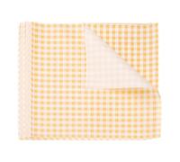 sourcing map 200pcs Square Checkered Wax Paper Sheets 9.84" x 9.84" Oil-Absorbing Dry Food Wrapping Paper for Sandwich Baking Paper Liners Picnic Basket Bread Hamburger Wrap Kitchen, Yellow