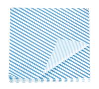 sourcing map 200pcs Square Stripes Wax Paper Sheets 12" x 12" Oil-Absorbing Dry Food Wrapping Paper for Sandwich Baking Paper Liners Picnic Basket Bread Hamburger Wrap Kitchen, Blue