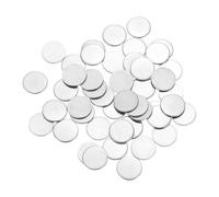 sourcing map 200Pcs Stainless Steel Disc, 1/2"(13mm) Dia 0.04"(1mm) Thick 304 Stainless Steel Flat Round Sheet Blank Round Circle Plate for Crafts Metal Stamping and Jewelry Making