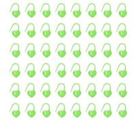 sourcing map 200pcs Stitch Markers, Heart Stitch Locking Stitch Marker Crochet Needle Clip Counter for DIY Handcraft Knitting and Crocheting, Green