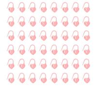 sourcing map 200pcs Stitch Markers, Heart Stitch Locking Stitch Marker Crochet Needle Clip Counter for DIY Handcraft Knitting and Crocheting, Pink