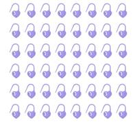 sourcing map 200pcs Stitch Markers, Heart Stitch Locking Stitch Marker Crochet Needle Clip Counter for DIY Handcraft Knitting and Crocheting, Purple