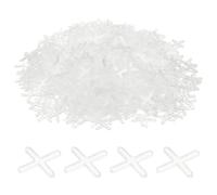 sourcing map 200pcs Tile Spacers 2.5mm Hard Plastic Cross Tiles Leveler Spacer Installation Ceramic Spacing Clips for Wall Floor