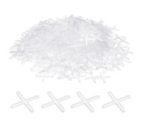 sourcing map 200pcs Tile Spacers 2mm Hard Plastic Cross Tiles Leveler Spacer Installation Ceramic Spacing Clips for Wall Floor