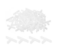 sourcing map 200Pcs Wall Floor Tile Plastic T Shape Spacers Tiling Tools 1.5mm 1/16" Tile Spacers for Ceramic Tile Installation, White