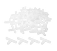 sourcing map 200Pcs Wall Floor Tile Plastic T Shape Spacers Tiling Tools 4mm 5/32" Tile Spacers for Ceramic Tile Installation, White