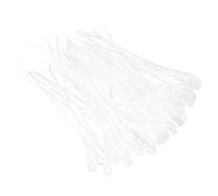 sourcing map 200PCS White Zip Ties with Screw Holes 4 Inch Nylon Mount Head Cable Zip Ties Wire 17 lbs for Home Garden Indoor Outdoor